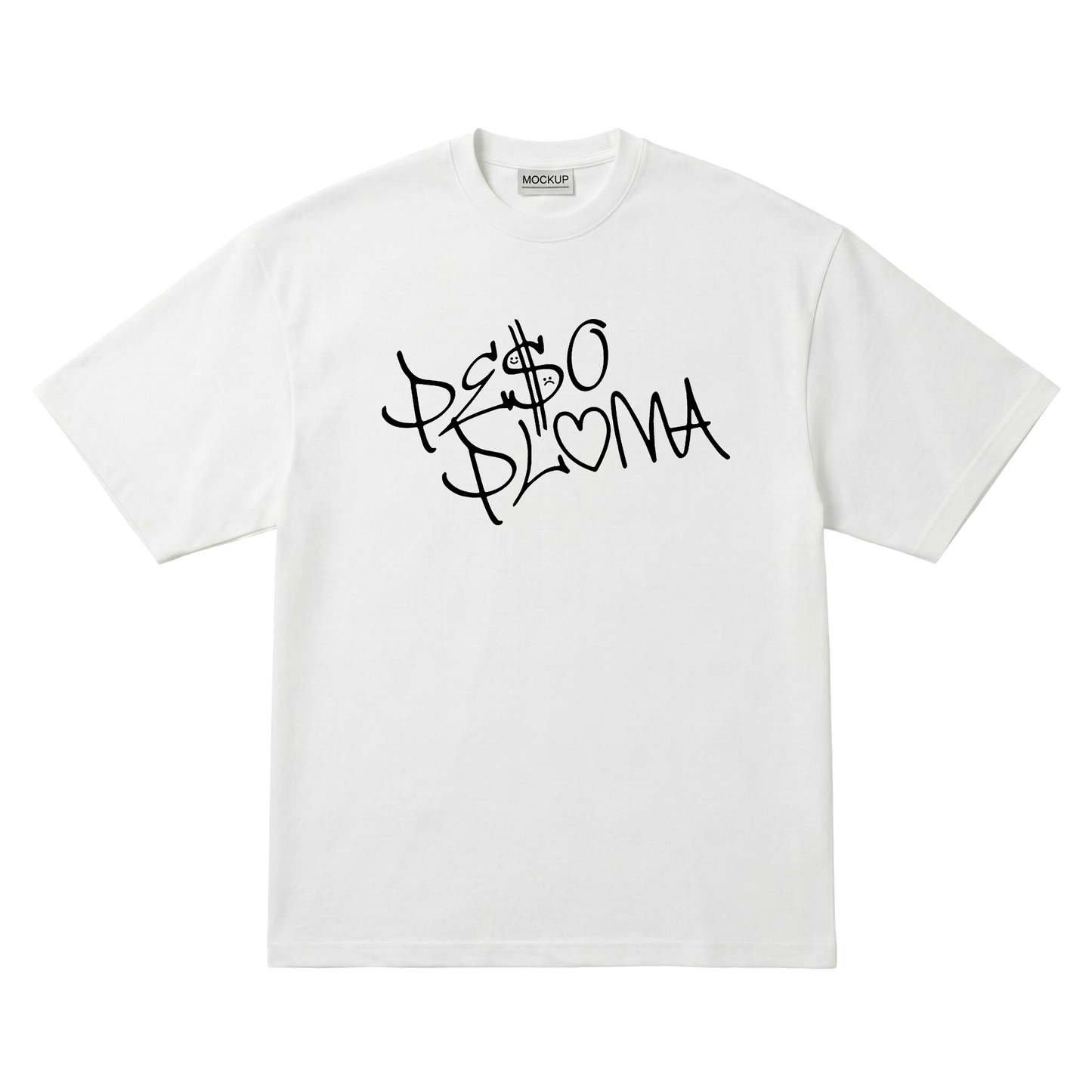Playera Peso Pluma Dinastia Oversize White