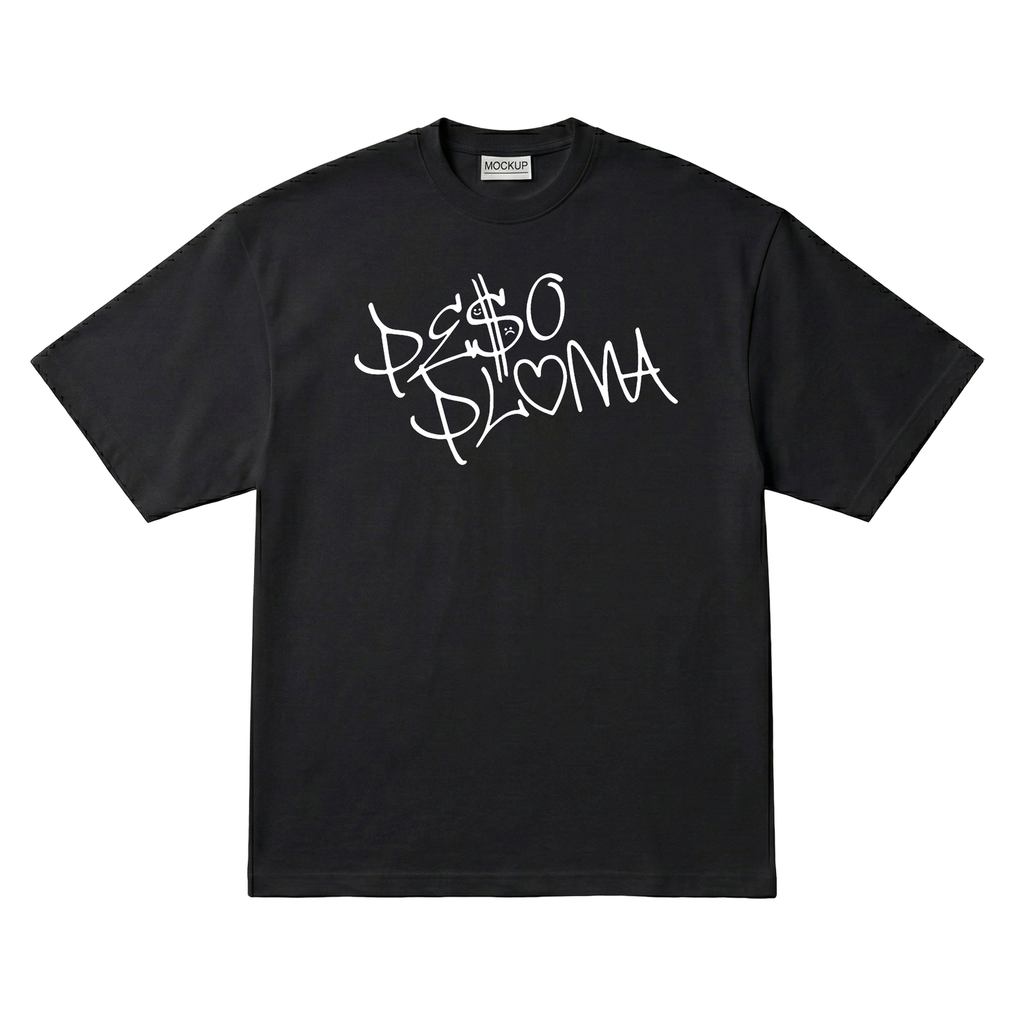 Playera Peso Pluma Dinastia Oversize Black