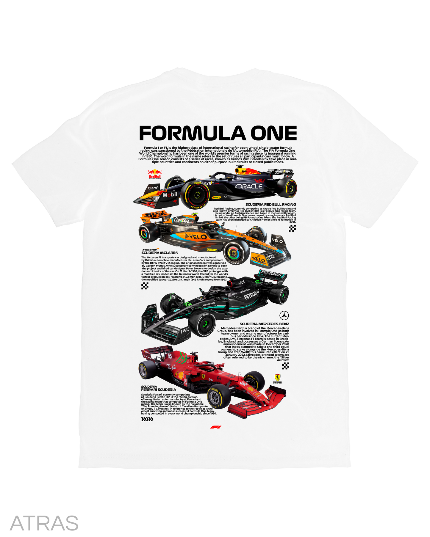 Playera Scuderias F1 White