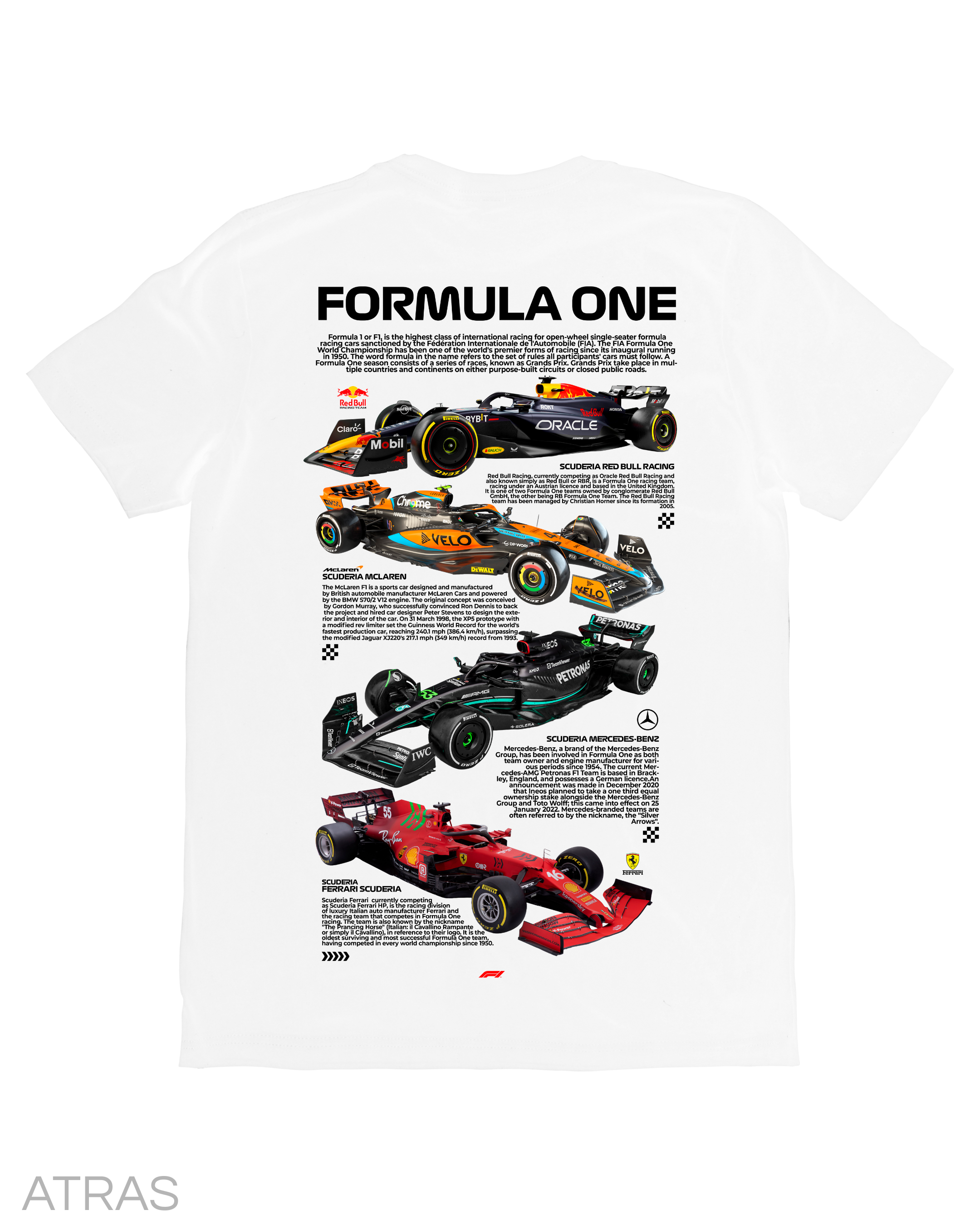 Playera Scuderias F1 White