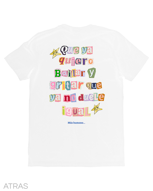 Playera Latin Mafia Mas Humano White