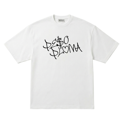 Playera Peso Pluma Dinastia Oversize White
