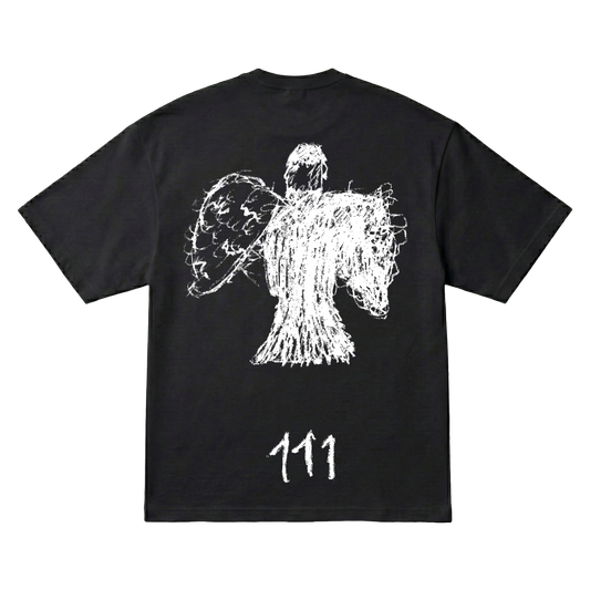 Playera "111" Milo J Oversize Black