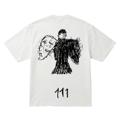 Playera "111" Milo J Oversize White