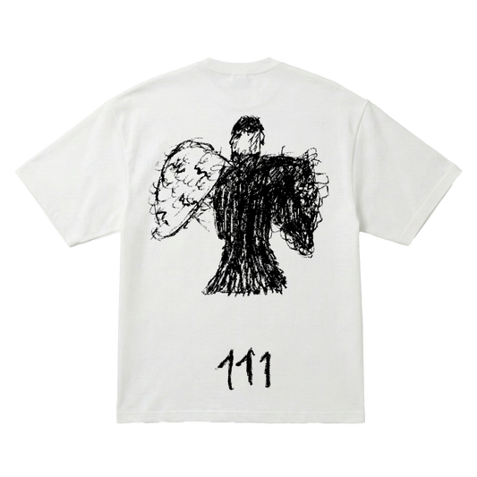 Playera "111" Milo J Oversize White