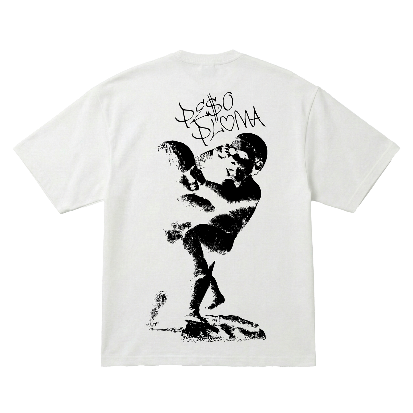 Playera Peso Pluma Dinastia Oversize White