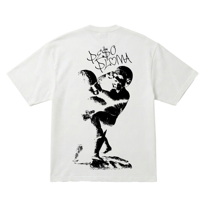 Playera Peso Pluma Dinastia Oversize White