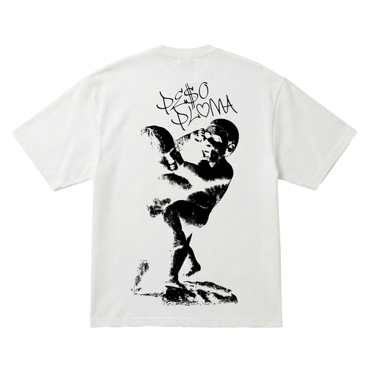 Playera Peso Pluma Dinastia Oversize White